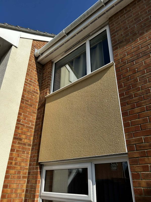 Wall and render cleaned by Isle Jet It, soft washing, Isle of Wight
